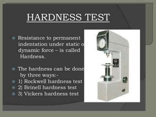 hardness test powerpoint|hardness testing methods.